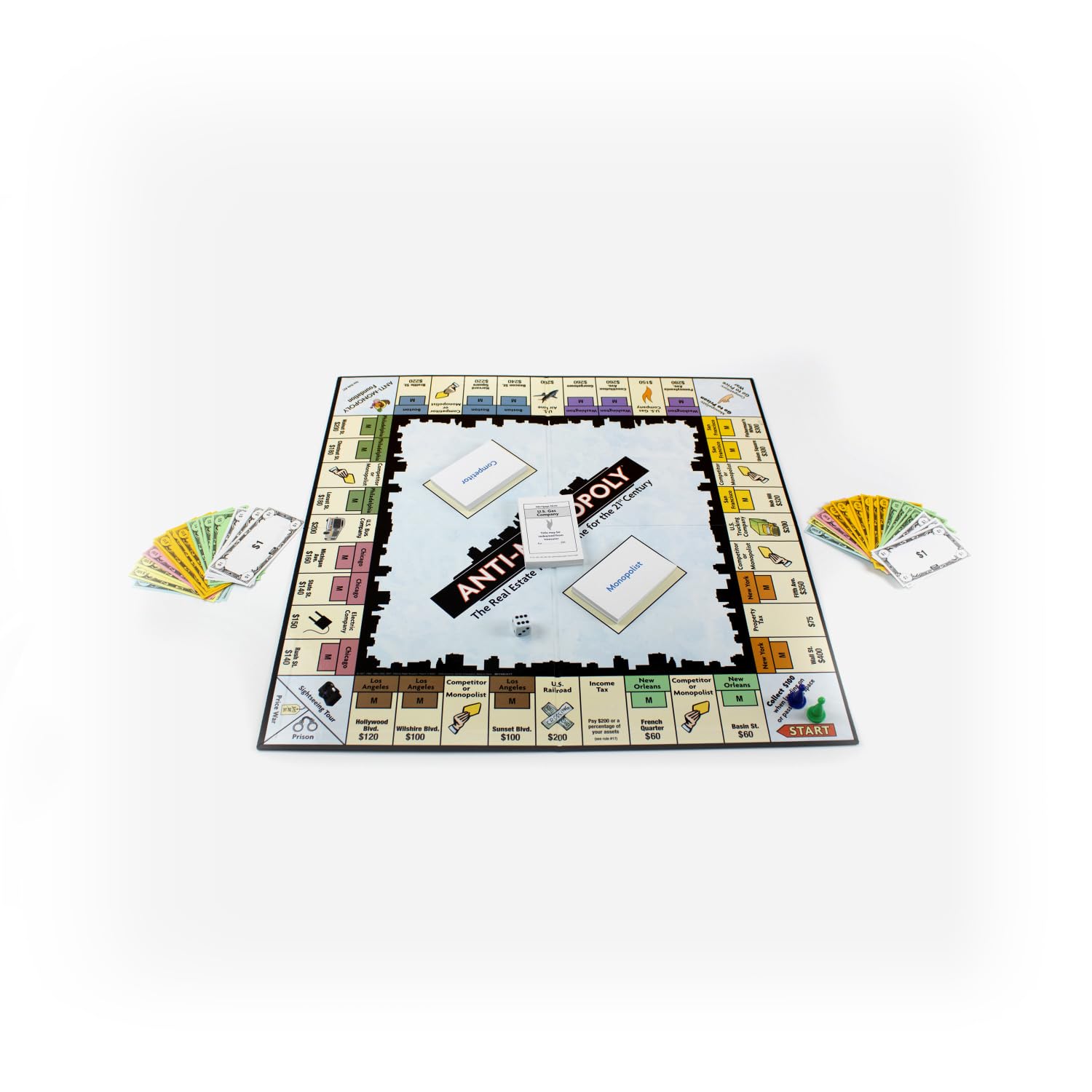University Games Anti-Monopoly: Fresh Twist on Real Estate Strategy for 2-4 Players
