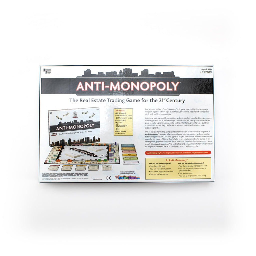 University Games Anti-Monopoly: Fresh Twist on Real Estate Strategy for 2-4 Players