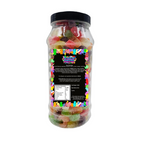 Fizzy Sour Dummies Sweets Gummy Jelly Retro Sweets Gift Jar - 555g