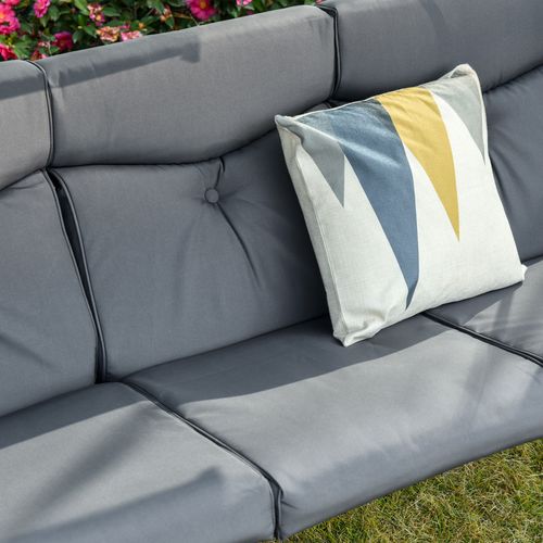 3 Seater Garden Swing Chair & Adjustable Canopy, Cushion & Coffee Tables