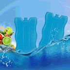 Freezer Blocks Family Pack Reusable - Keeps Food and Drink Cooler for Hours Ice Blocks for Lunch Boxes Outdoor Picnic, Camping