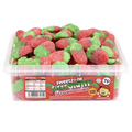 7p Fizzy Giant Strawberries 700g Tub Sweets