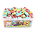 7p Fizzy 3D Hearts 700g Tub Sweets