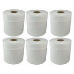 ASPECT Kitchen Rolls Centrefeed (18 Rolls, White) | 2 Ply Embossed Pattern Paper Towels | Strong and Absorbent Tissue Paper | UK Supplier | Wipe Away | Perfect for Commercial & Kitchen Use
