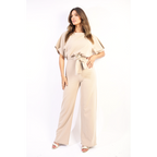 Zoey Drawstring Flap Pocket Wide Leg Cargo Jeans