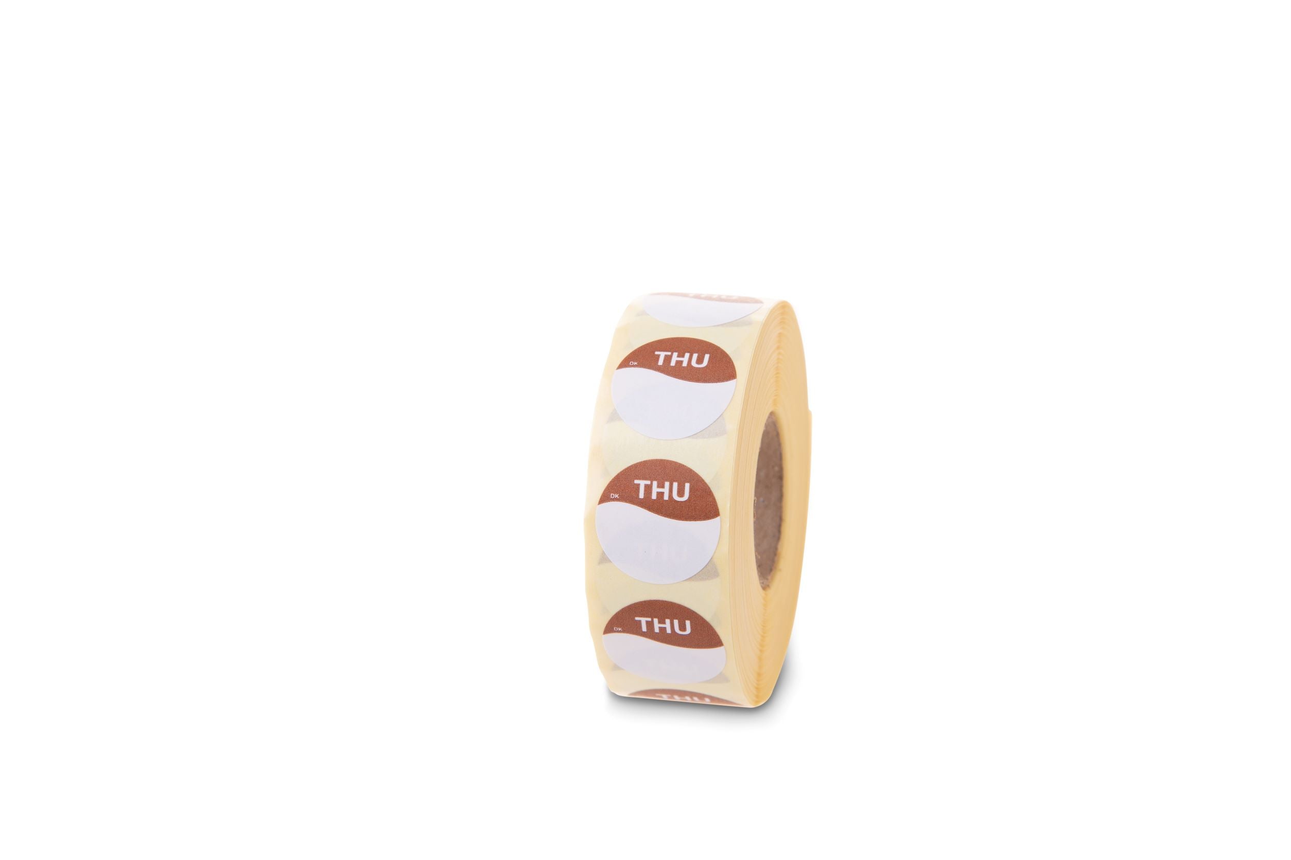 1131994 - Thursday 19mm Circle Food Rotation Label 1000 labels per roll
