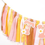 UOAOU Groovy Two Birthday High Chair Banner – Retro Daisy Hippie 2nd Birthday Decorations