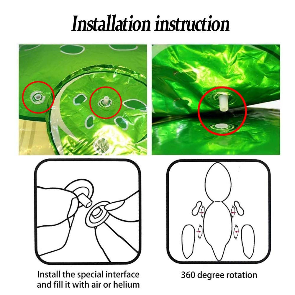 Uorbmaio Giant 3D Dinosaur Balloons 4-Pack – Self-Standing Foil Party Decor