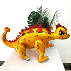 Uorbmaio Giant 3D Dinosaur Balloons 4-Pack – Self-Standing Foil Party Decor