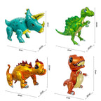 Uorbmaio Giant 3D Dinosaur Balloons 4-Pack – Self-Standing Foil Party Decor