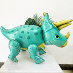 Uorbmaio Giant 3D Dinosaur Balloons 4-Pack – Self-Standing Foil Party Decor