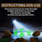 Uregoio 24 Glow-in-the-Dark Dinosaur Eggs Dig Kit – STEM Excavation & Party Favors for Kids