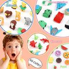 URSKYTOUS 150Pcs Animal Erasers Bulk - 3D Puzzle Erasers for Kids, Classroom Rewards & Party Favors