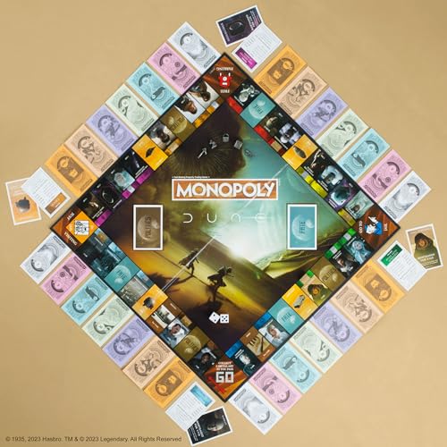 Monopoly: Dune | Officially Licensed Board Game by USAOPOLY – Play as The Ducal Ring, Crysknife & More