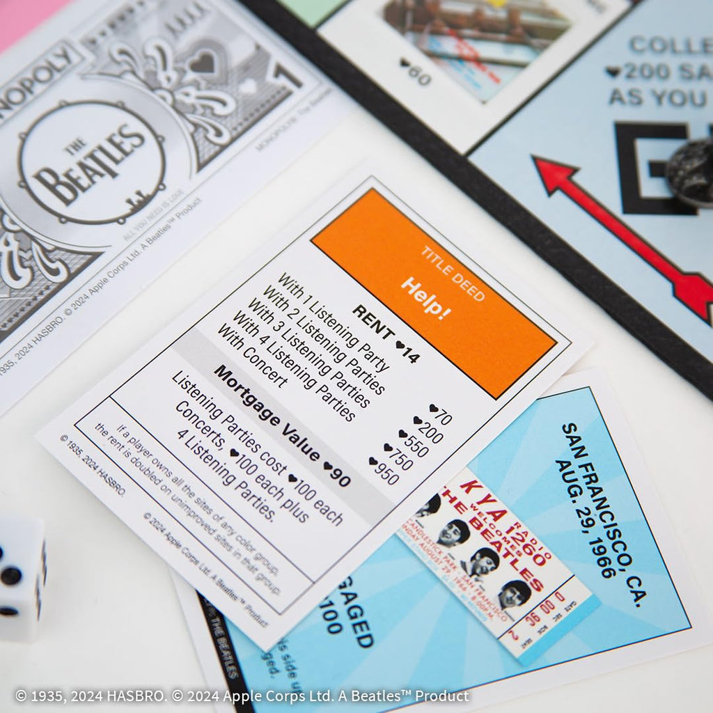Monopoly: The Beatles Edition by USAOPOLY – Officially Licensed Collectible Board Game for 2-6 Players