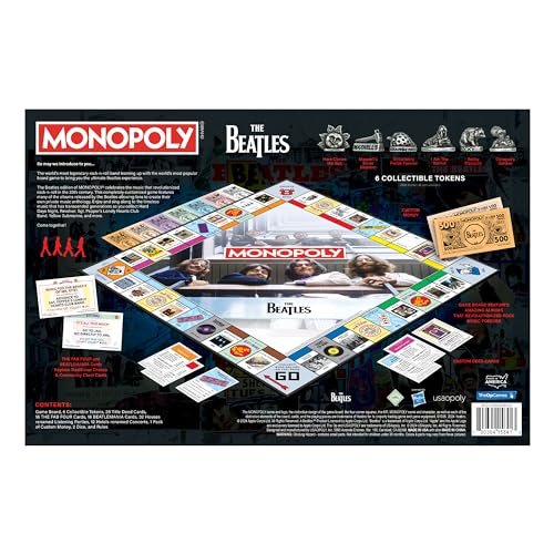 Monopoly: The Beatles Edition by USAOPOLY – Officially Licensed Collectible Board Game for 2-6 Players