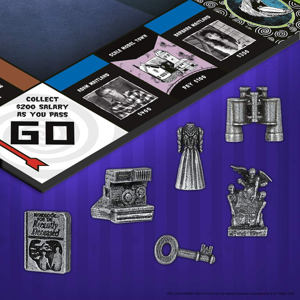 Monopoly Beetlejuice Board Game | Officially Licensed Beetlejuice Merchandise | USAOPOLY | 2-6 Players | 60+ Min