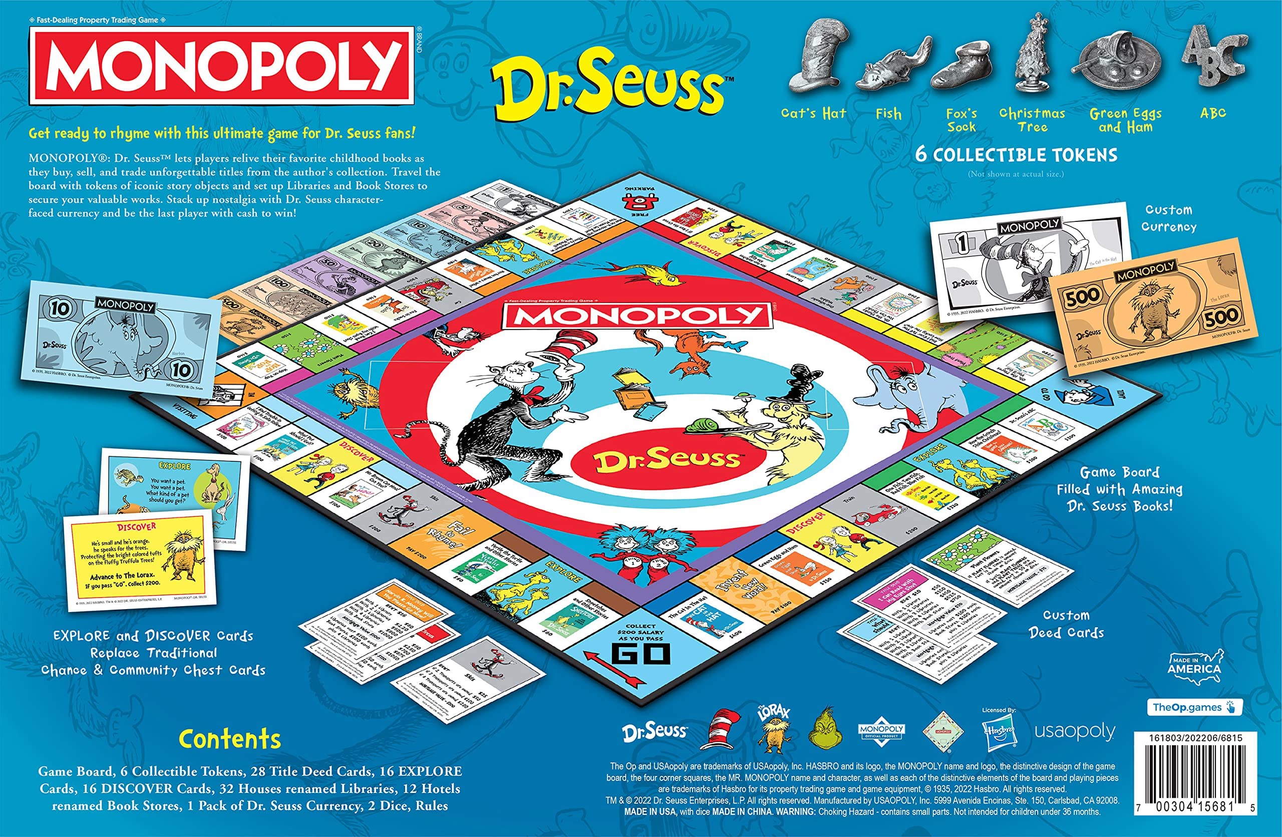 Monopoly: Dr. Seuss – Collectible Board Game by USAOPOLY | Officially Licensed