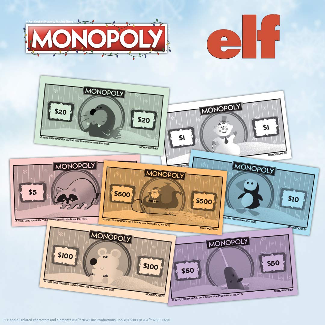 USAOPOLY Monopoly Elf – Officially Licensed Monopoly Game Based on Elf Movie