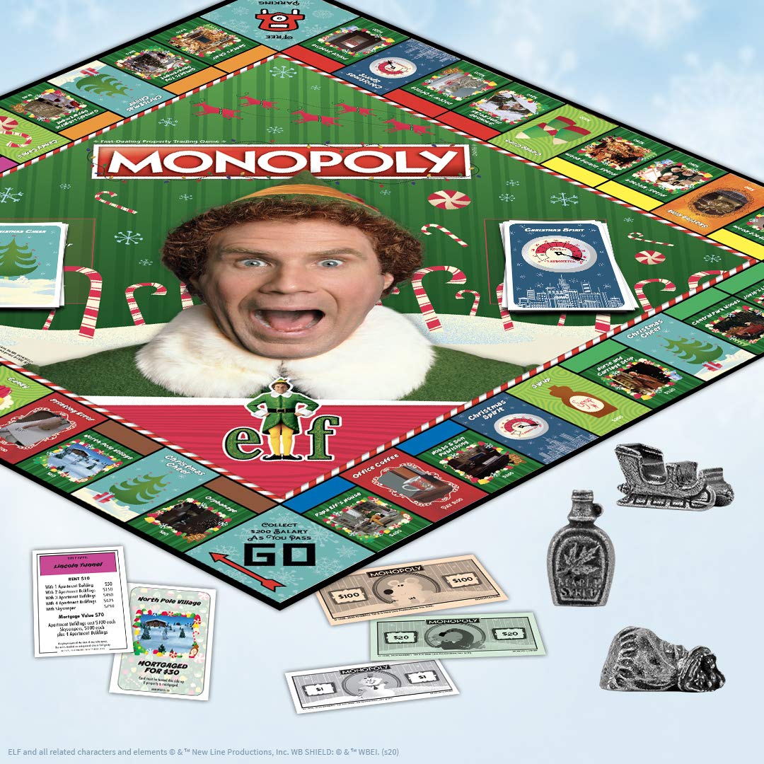 USAOPOLY Monopoly Elf – Officially Licensed Monopoly Game Based on Elf Movie