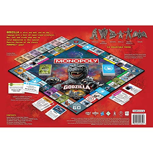 Monopoly: Godzilla by USAOPOLY – Collectible Kaiju Board Game