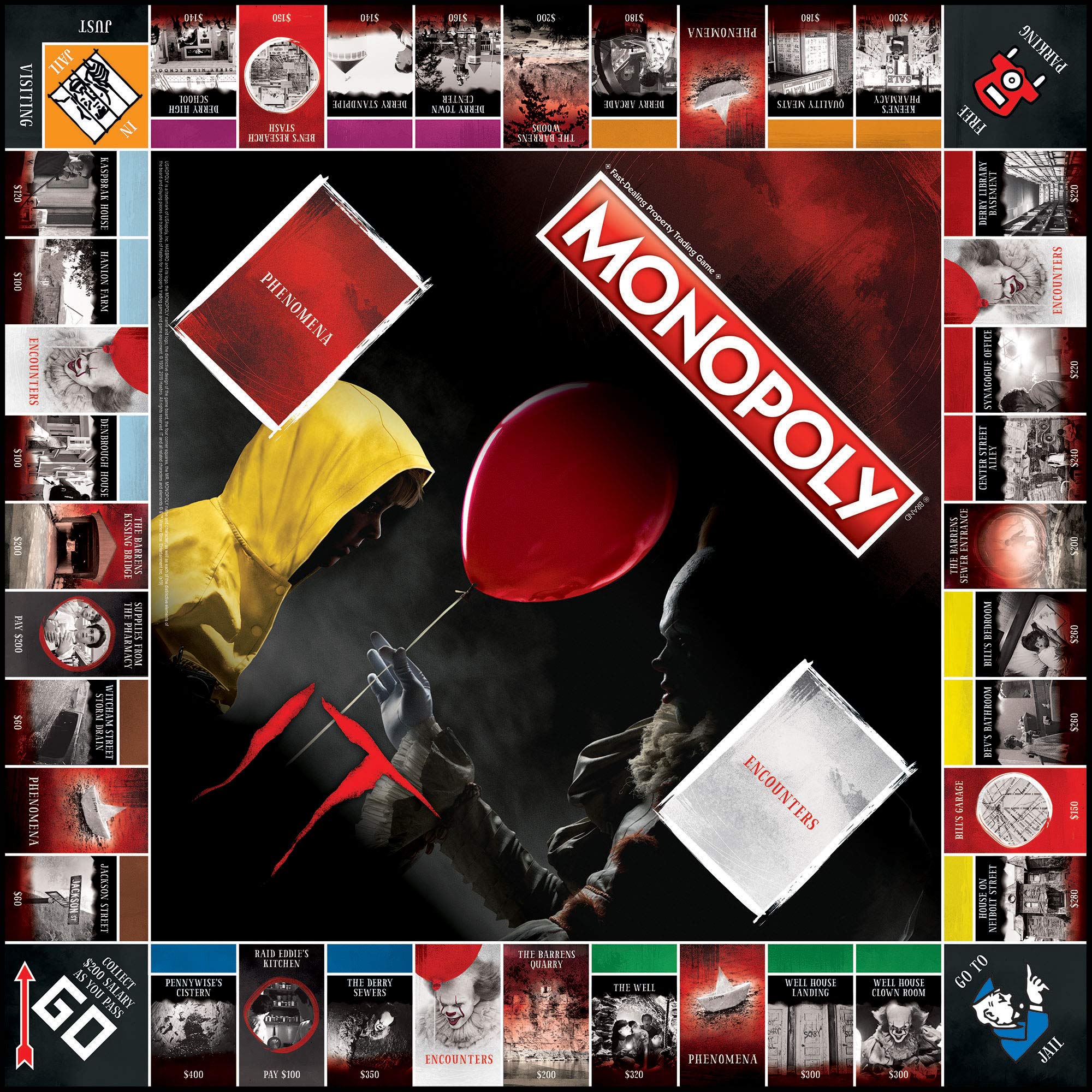 USAOPOLY Monopoly IT Board Game – Officially Licensed IT Film Edition