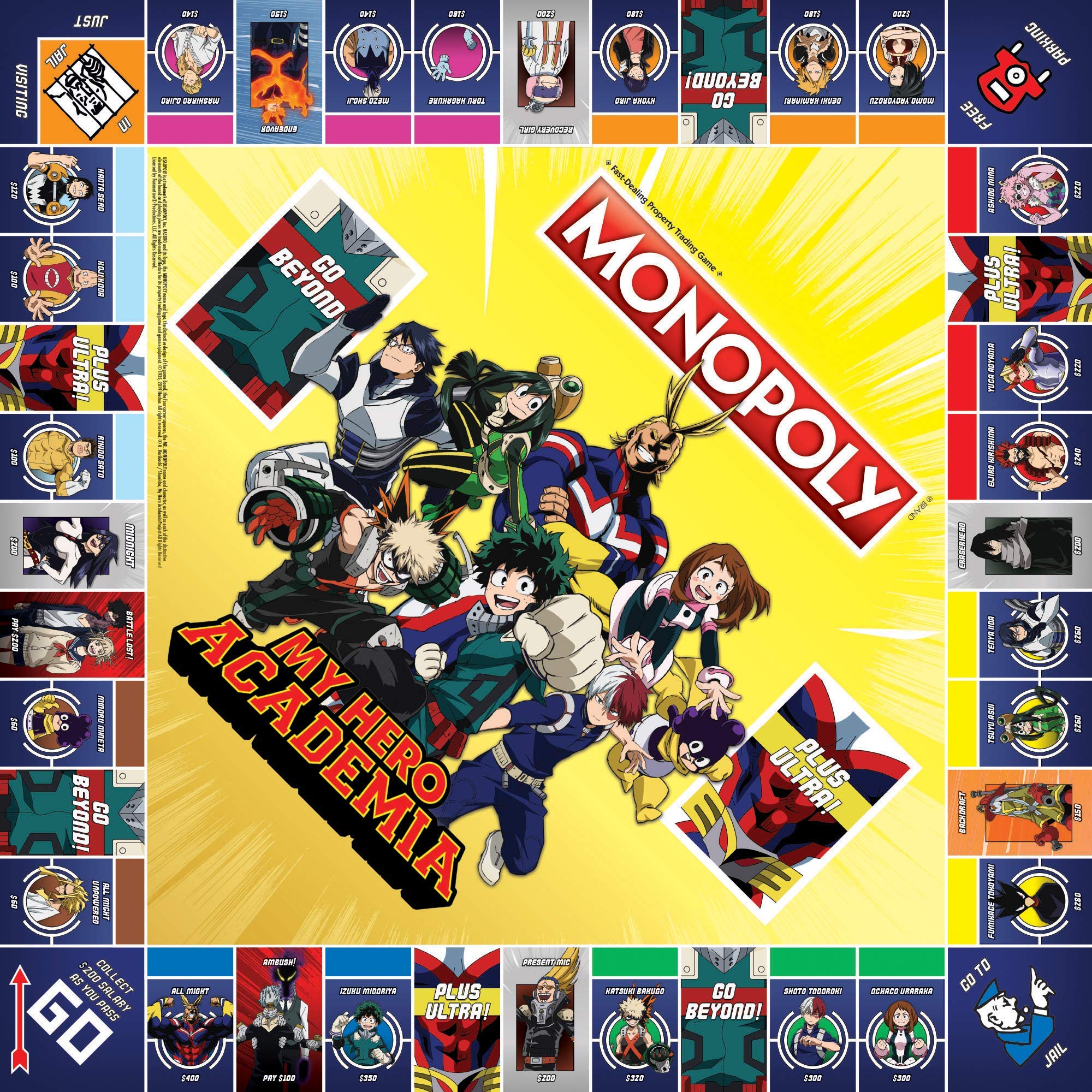 Monopoly: My Hero Academia Board Game | Officially Licensed | USAOPOLY