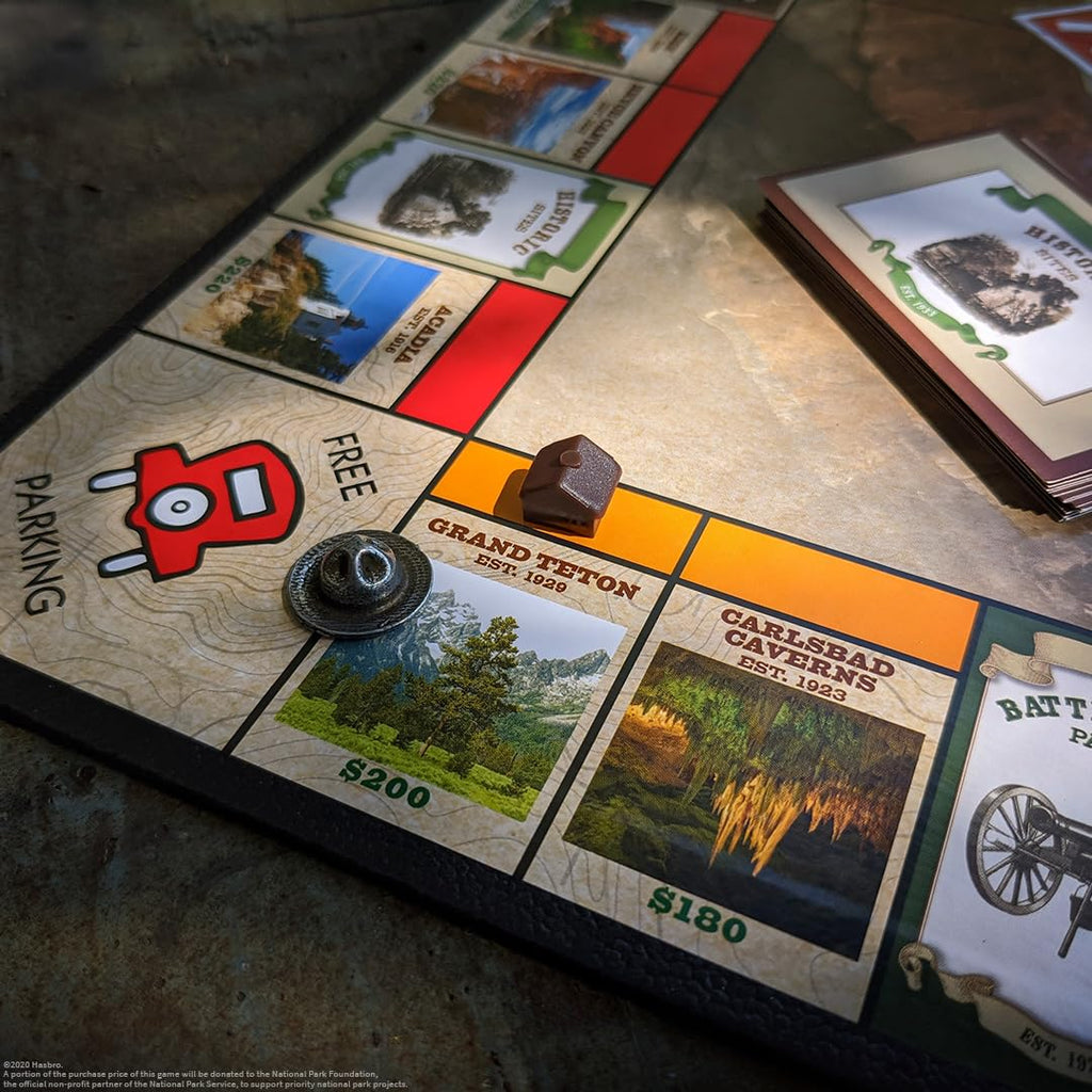 USAOPOLY Monopoly National Parks 2020 Edition – 60+ National Parks Licensed Game