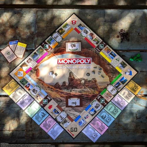 USAOPOLY Monopoly National Parks 2020 Edition – 60+ National Parks Licensed Game