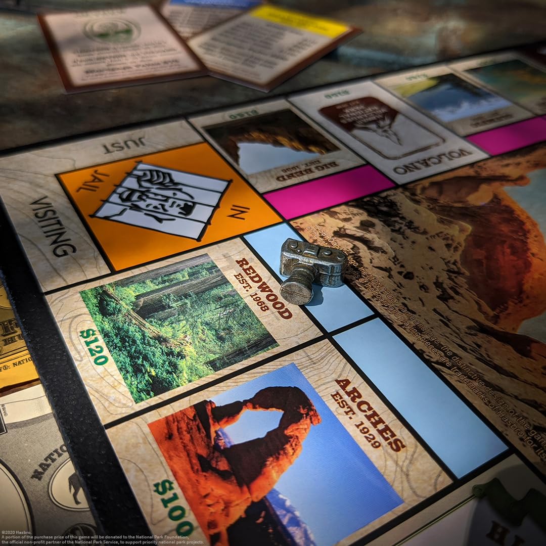 USAOPOLY Monopoly National Parks 2020 Edition – 60+ National Parks Licensed Game