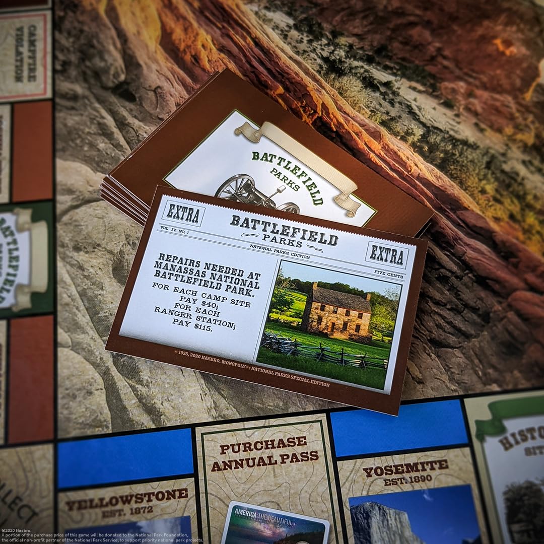 USAOPOLY Monopoly National Parks 2020 Edition – 60+ National Parks Licensed Game