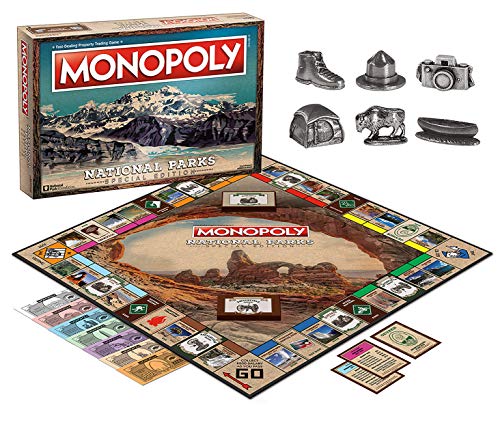 USAOPOLY Monopoly National Parks 2020 Edition – 60+ National Parks Licensed Game