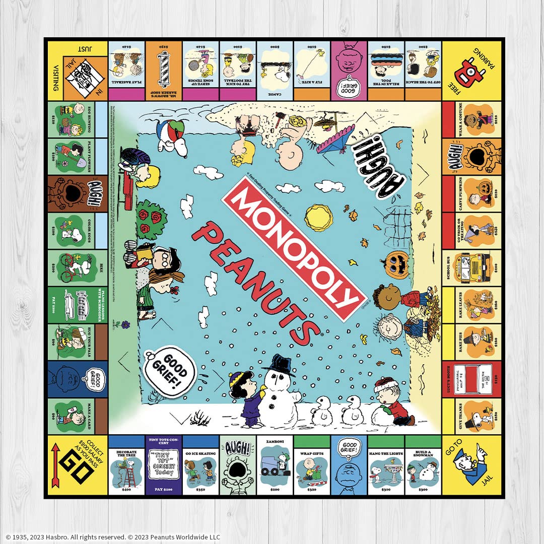 Monopoly Peanuts Edition – Officially Licensed with Snoopy Tokens | USAOPOLY