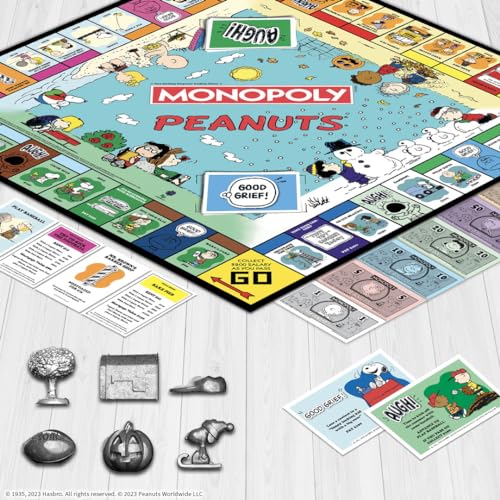 Monopoly Peanuts Edition – Officially Licensed with Snoopy Tokens | USAOPOLY