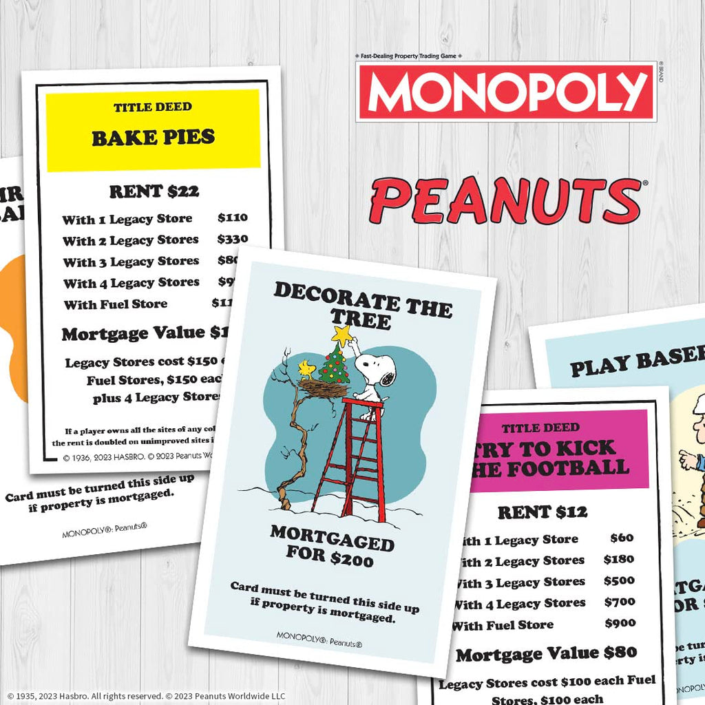 Monopoly Peanuts Edition – Officially Licensed with Snoopy Tokens | USAOPOLY