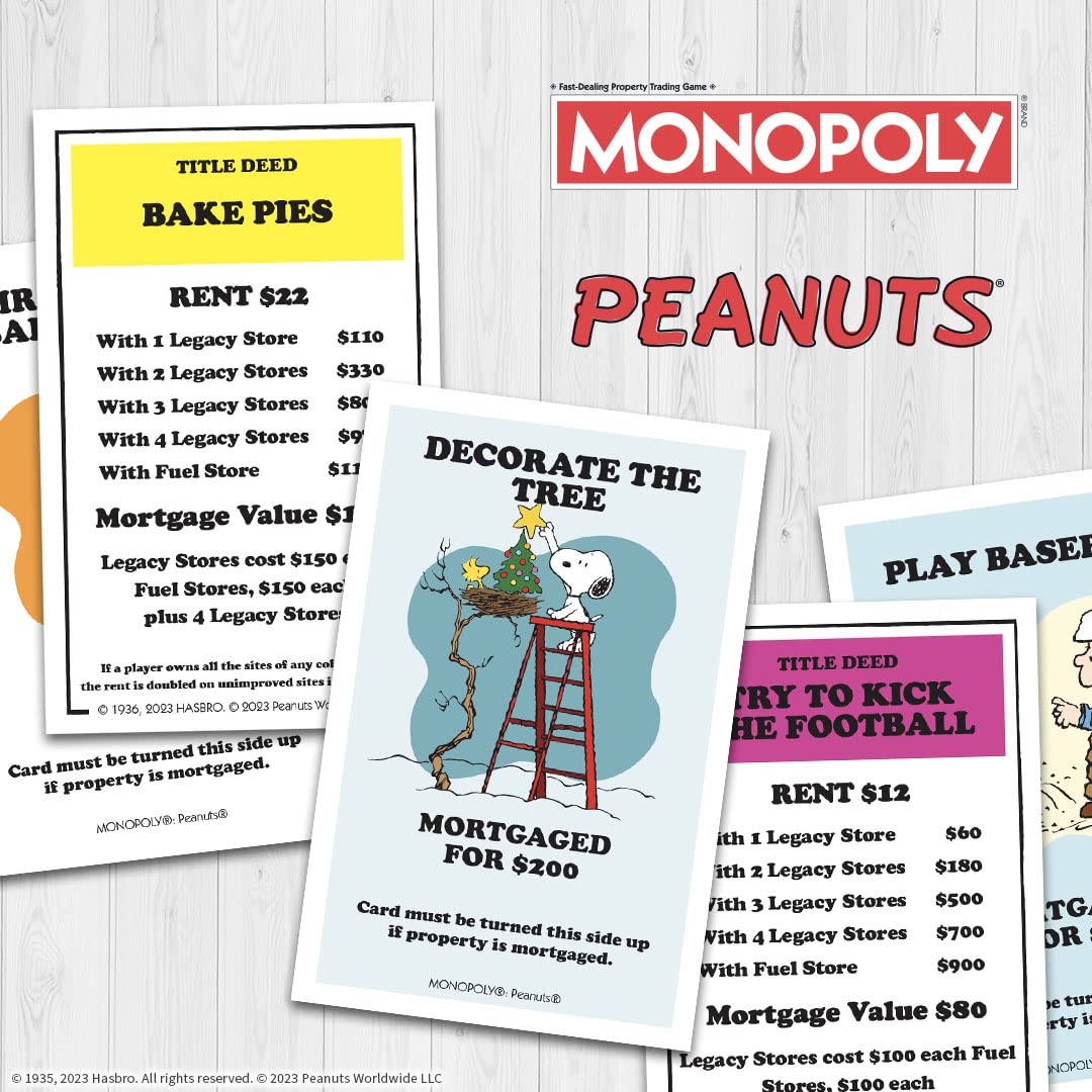 Monopoly Peanuts Edition – Officially Licensed with Snoopy Tokens | USAOPOLY