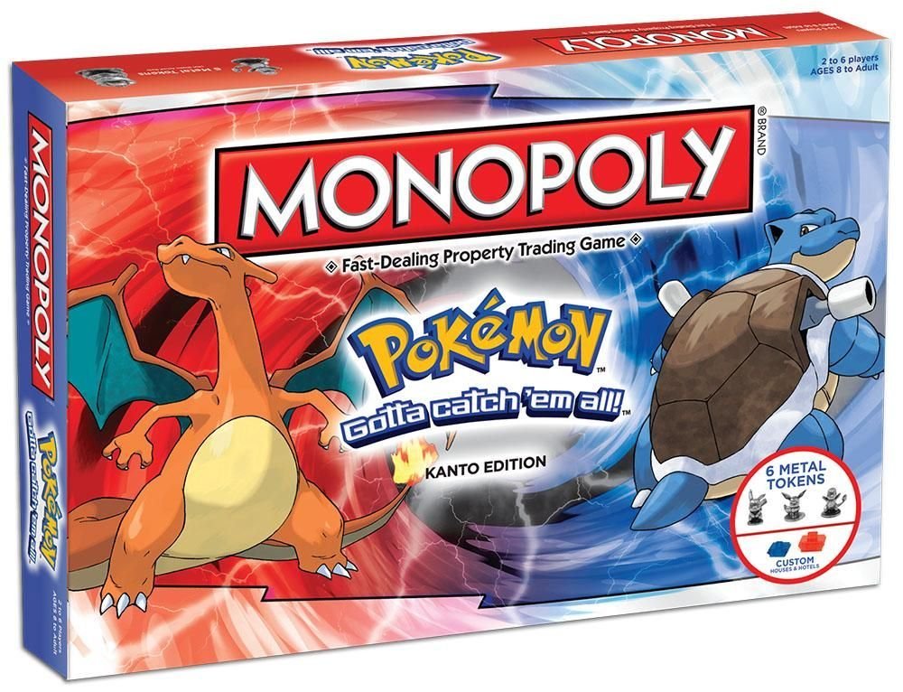 USAOPOLY MONOPOLY: Pokemon Kanto Edition - Gym-Themed Board Game