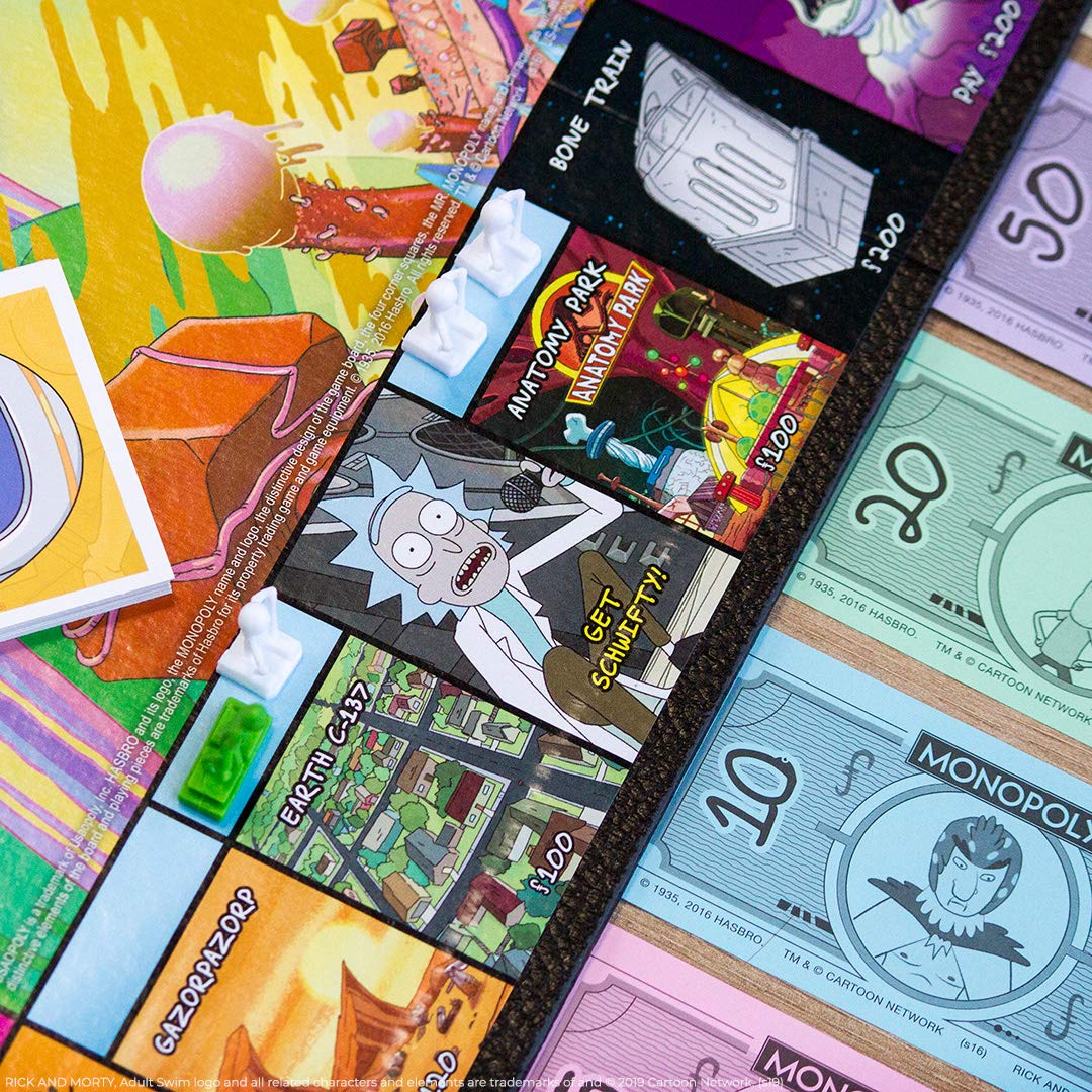 Monopoly Rick and Morty Board Game | Officially Licensed USAOPOLY