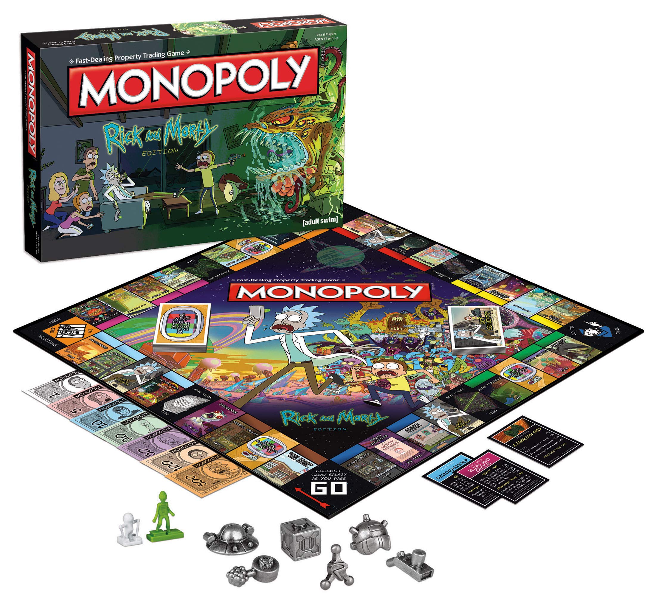 Monopoly Rick and Morty Board Game | Officially Licensed USAOPOLY