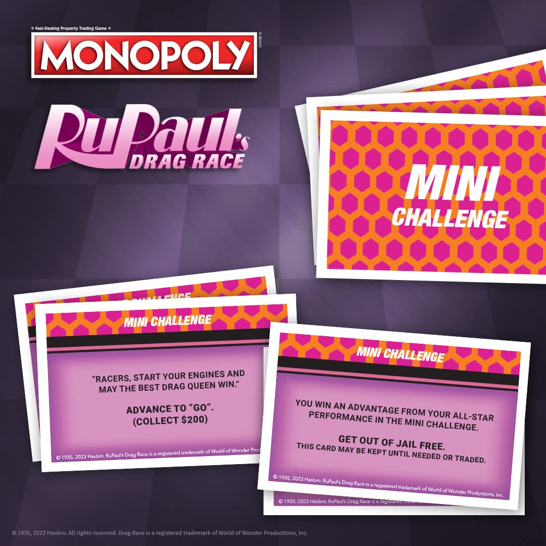USAOPOLY Monopoly RuPaul's Drag Race – Official Collectible Board Game for 6 Players