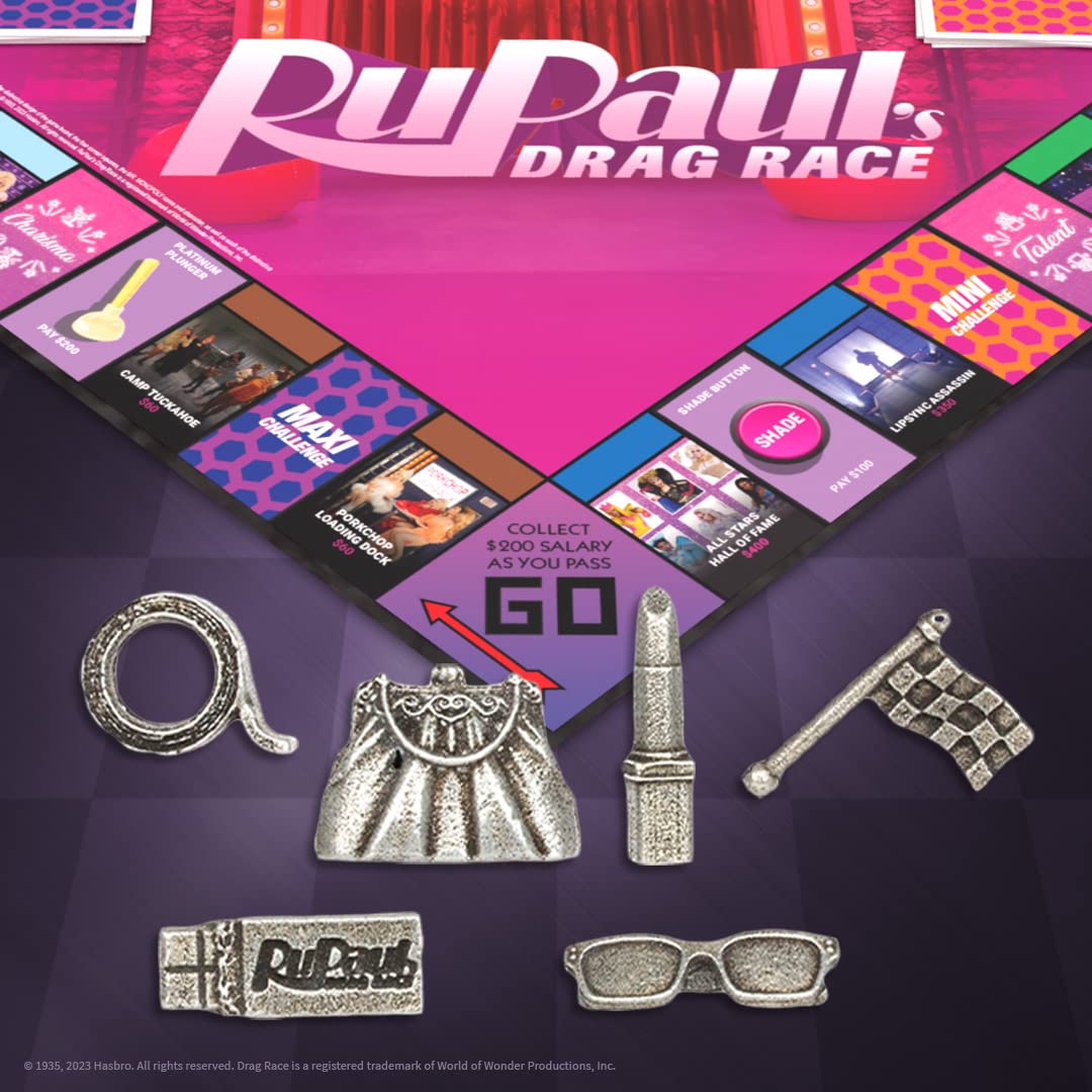 USAOPOLY Monopoly RuPaul's Drag Race – Official Collectible Board Game for 6 Players