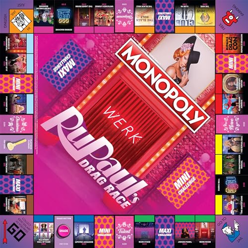 USAOPOLY Monopoly RuPaul's Drag Race – Official Collectible Board Game for 6 Players