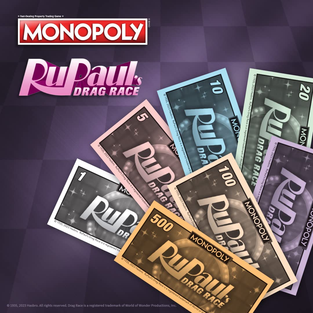 USAOPOLY Monopoly RuPaul's Drag Race – Official Collectible Board Game for 6 Players