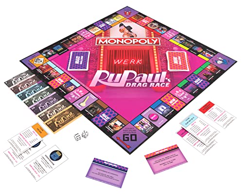 USAOPOLY Monopoly RuPaul's Drag Race – Official Collectible Board Game for 6 Players