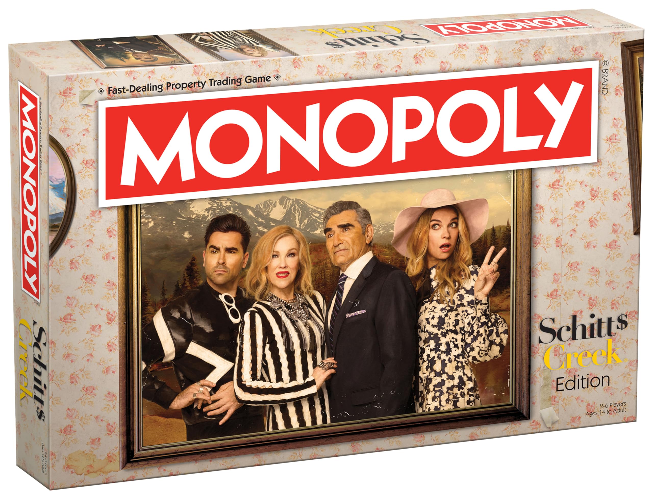 USAOPOLY Monopoly Schitt's Creek – Officially Licensed Collectible Edition with 6 Tokens
