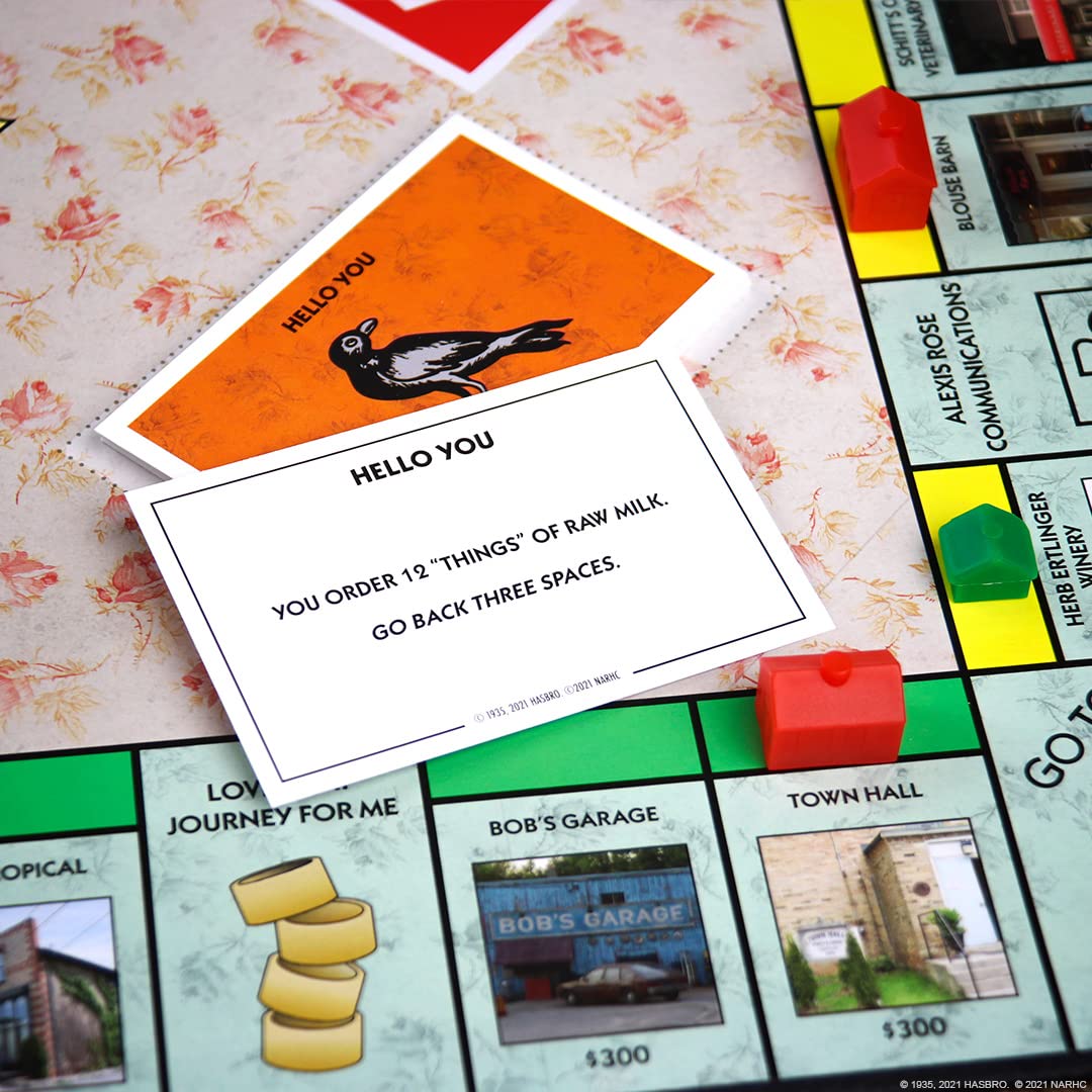 USAOPOLY Monopoly Schitt's Creek – Officially Licensed Collectible Edition with 6 Tokens