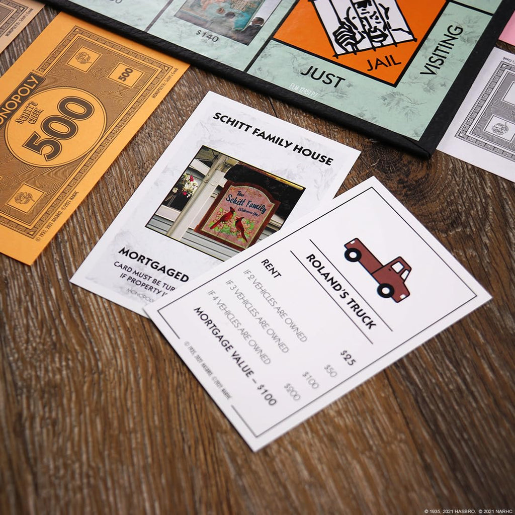 USAOPOLY Monopoly Schitt's Creek – Officially Licensed Collectible Edition with 6 Tokens