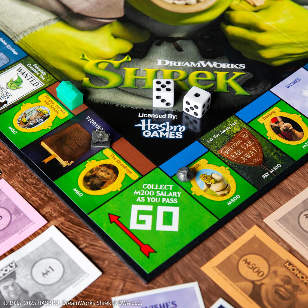 MONOPOLY: Shrek Edition Board Game – Buy, Sell & Trade with Shrek & Friends | USAOPOLY
