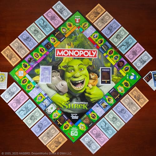 MONOPOLY: Shrek Edition Board Game – Buy, Sell & Trade with Shrek & Friends | USAOPOLY
