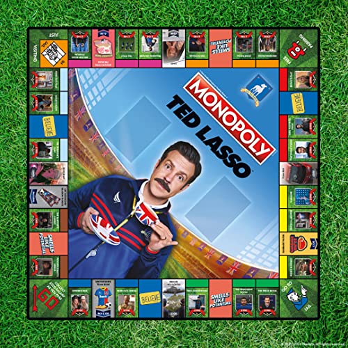 Monopoly Ted Lasso | Officially Licensed Board Game with Believe Sign & Ted’s Visor
